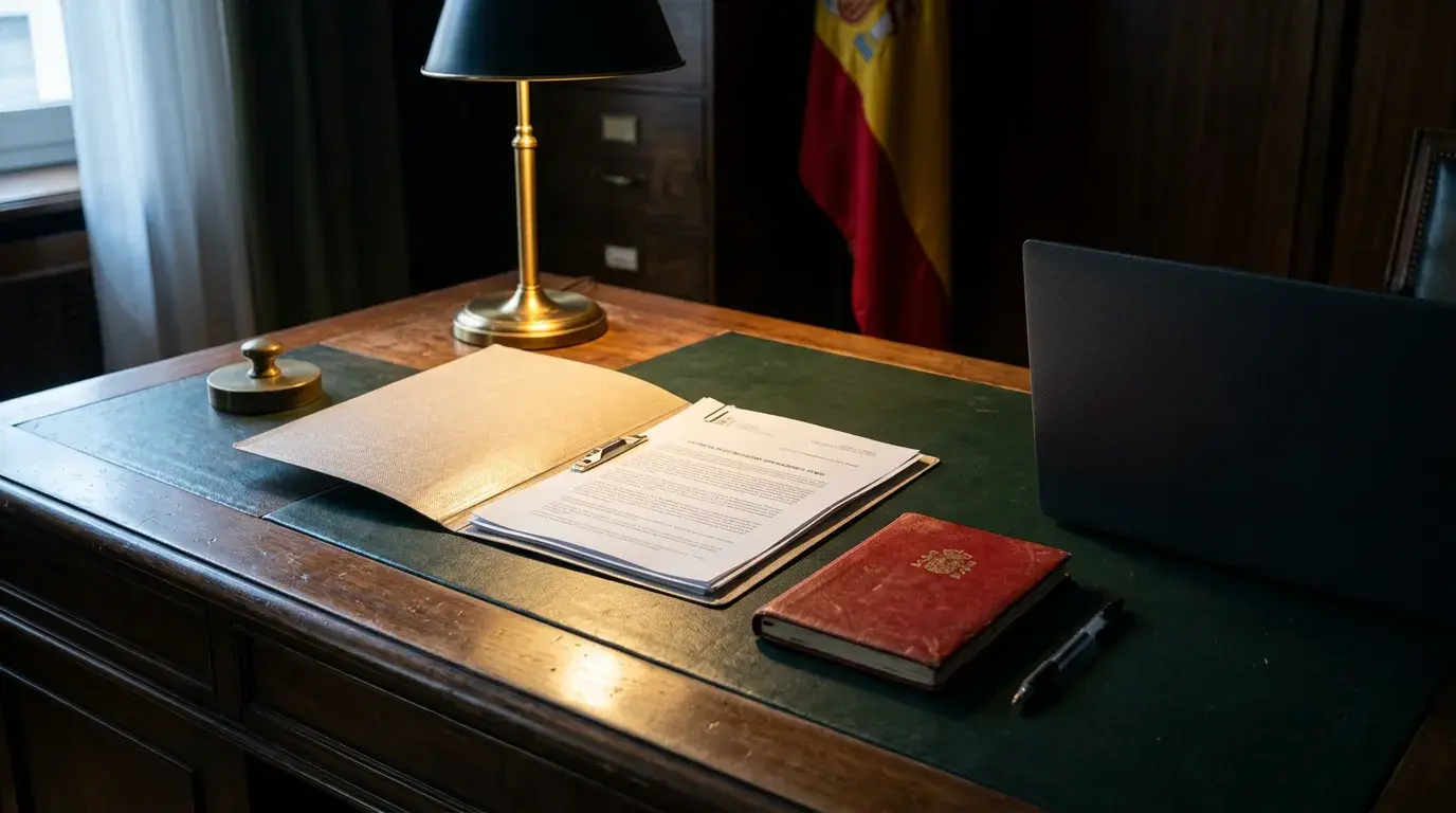 Registro público de operadores con licencia DGOJ consultado en pantalla junto a documentación regulatoria española